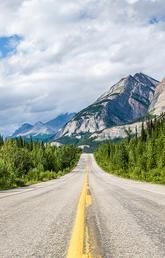 Mountains with highway