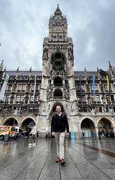 Jay Kinden at the Munich City Hall.