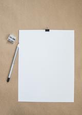 blank sheet of paper